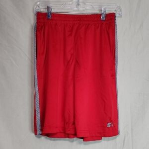 STARTER Red and Gray Men's Athletic Shorts
